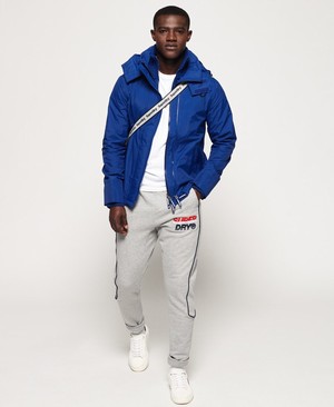 Superdry Technical Hooded Pop Cipzár SD-Windcheater Férfi Kabát Fekete | MVSNI9103